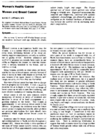 Women and breast cancer