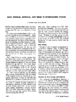 Data Storage Retrieval And Reuse In Epidemiologic Studies