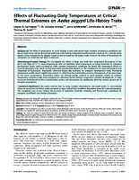 Effects of Fluctuating Daily Temperatures at Critical Thermal Extremes on Aedes aegypti LifeHistory Traits