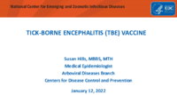 Tickborne encephalitis TBE vaccine