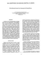 Pillar Design Issues for Underground Stone Mines