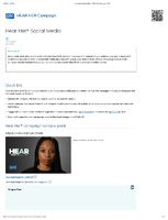 HEAR HER Social Media shareable graphics