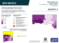 NM Congressional District 03 Stroke and Stroke Centers Map 119th Congress