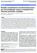 Portable Comprehensive TwoDimensional MicroGas Chromatography Using an Integrated FlowRestricted Pneumatic Modulator