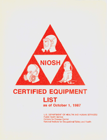 NIOSH Certified Equipment List as of October 1 1987