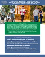 National Diabetes Prevention Program Keys to Success Faith Based Approaches to Recruiting and Enrolling Participants in Your Type 2 Diabetes Prevention Lifestyle Change Program