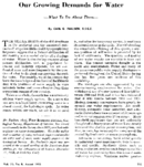Our growing demands for water