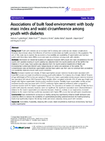 Associations of built food environment with body mass index and waist circumference among youth with diabetes