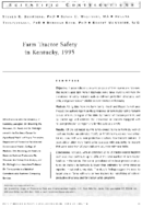 Farm Tractor Safety In Kentucky 1995