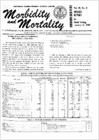 Morbidity and Mortality Weekly Report Vol 18 No 2 week ending January 11 1969