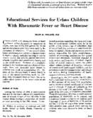 Educational services for urban children with rheumatic fever or heart disease