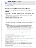 Evaluation of various distance computation methods for construction of haplotypebased phylogenies from large MLST datasets