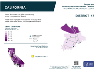 CA Congressional District 17 Stroke and Federally Qualified Health Centers Map 118th Congress