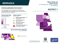 NE Congressional District 01 Stroke and Stroke Centers Map 119th Congress