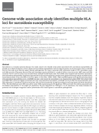 GenomeWide Association Study Identifies Multiple HLA Loci for Sarcoidosis Susceptibility