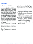 World Water Day  March 22 2017