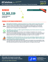 CDCs Investments to Combat Antibiotic Resistance Threats Nationwide Hawaii Fiscal Year 2017