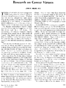 Research on cancer viruses