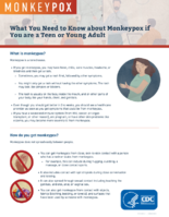 What You Need to Know About Monkeypox If You Are a Teen or Young Adult