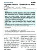 Evaluation of a Multiplex Assay for Estimation of HIV1 Incidence