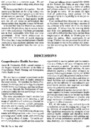 Comprehensive health services