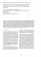 Initial Stability Study of Large Openings for the National Underground Science Laboratory at the Homestake Mine Lead SD
