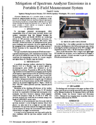 Mitigation of Spectrum Analyzer Emissions in a Portable EField Measurement System