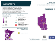 MN Congressional District 05 Stroke and Stroke Centers Map 118th Congress