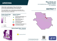 AZ Congressional District 07 Stroke and Stroke Centers Map 119th Congress