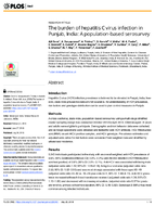 The burden of hepatitis C virus infection in Punjab India A populationbased serosurvey