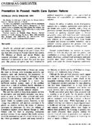 Prevention in Poland health care system reform