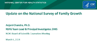 Update on the National Survey of Family Growth