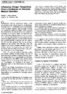 Influencing Change Perspectives From A Conference On Graduate Medical Education
