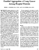 Familial aggregation of lung cancer among hospital patients