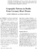 Geographic patterns in deaths from coronary heart disease