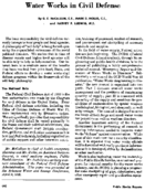 Water works in civil defense