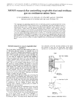 NIOSH Research for Controlling Respirable Dust and Methane Gas on Continuous Miner Faces