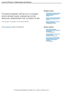 The Electromagnetic SelfForce on a Charged Spherical Body Slowly Undergoing a Small Temporary Displacement from a Position of Rest