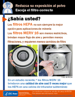Reduzca su exposicin al polvo Escoja el filtro correcto