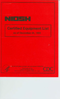 NIOSH Certified Equipment List as of December 31 1991