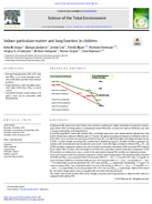 Indoor particulate matter and lung function in children