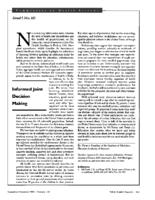 Informed Joint Decision Making