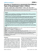 Detection of Streptococcus pneumoniae from Different Types of Nasopharyngeal Swabs in Children