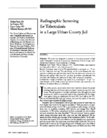 Radiographic screening for tuberculosis in a large urban county jail
