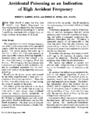 Accidental poisoning as an indication of high accident frequency