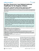 RealTime Fluorescence Loop Mediated Isothermal Amplification for the Diagnosis of Malaria