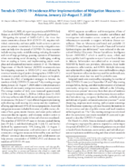Trends in COVID19 Incidence After Implementation of Mitigation Measures  Arizona January 22August 7 2020