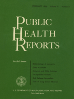 Public Health Report  v 71 no 2  cover