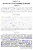 SRS Chapter 20 Metals in the Savannah River Site Environment