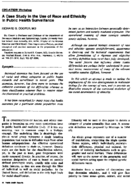 A case study in the use of race and ethnicity in public health surveillance